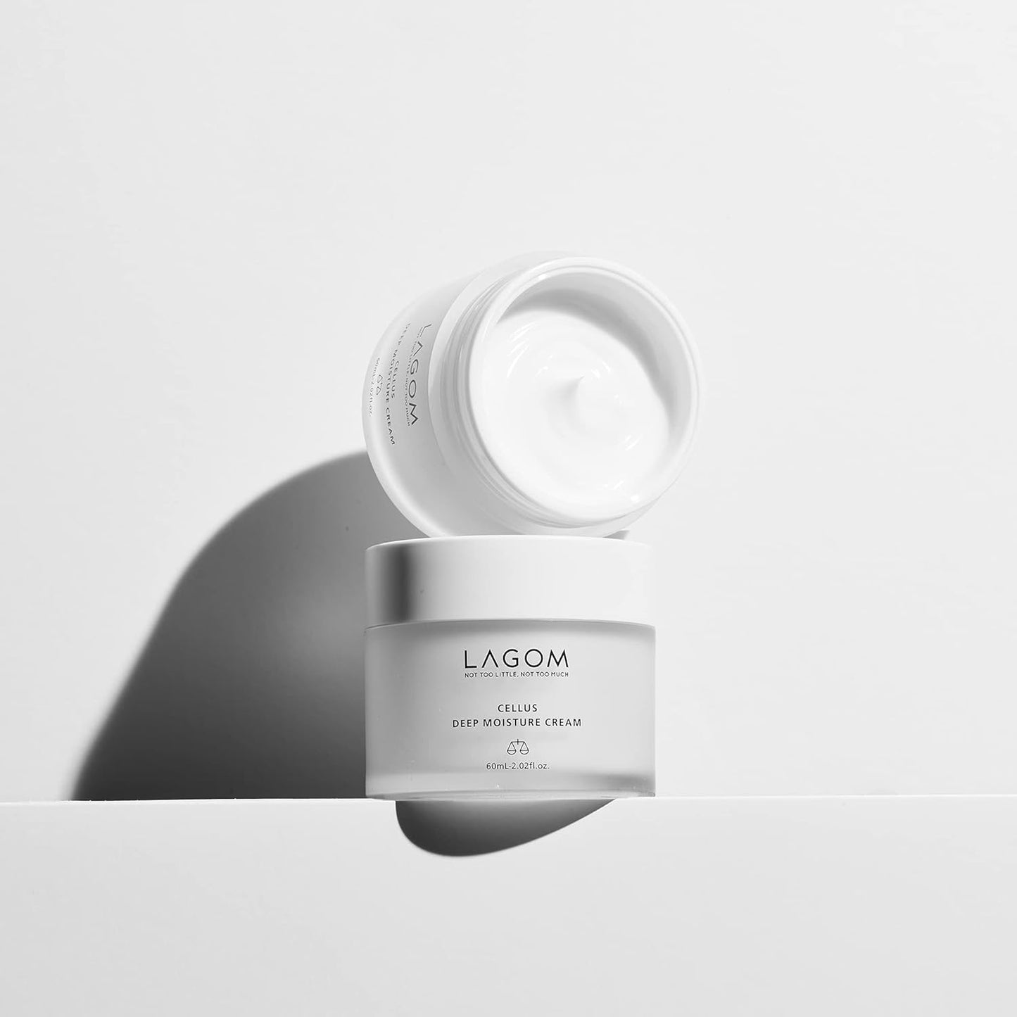 LAGOM Cellus Deep Moisture Cream Natural Moisturizer with Ceramide and D-Panthenol (B5) Smooth, Hydrating, Nourishing Protecting Cream 2.02 Fl Oz