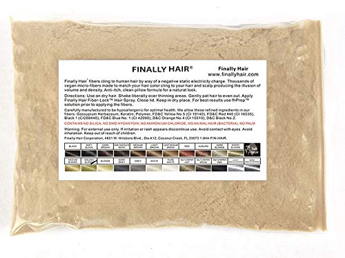 New Hair Building Fibers 100+14=114 Grams. Highest Grade Refill That You Can Use for Your Bottles From Competitors Like Toppik, Xfusion, Play Hair (Golden Medium Blonde)