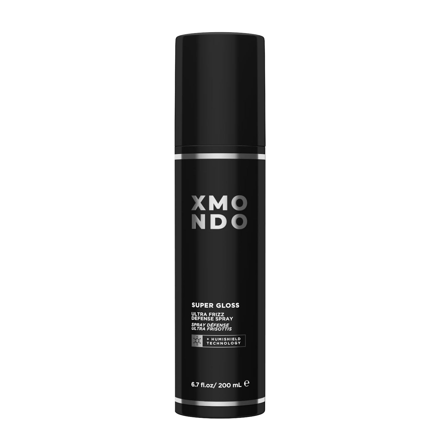 XMONDO Hair Super Gloss Ultra Frizz Defense Spray, Advanced Vegan Anti-Frizz Treatment with Humishield Technology for Smooth, Shiny Hair, 6.7 Fl. Oz