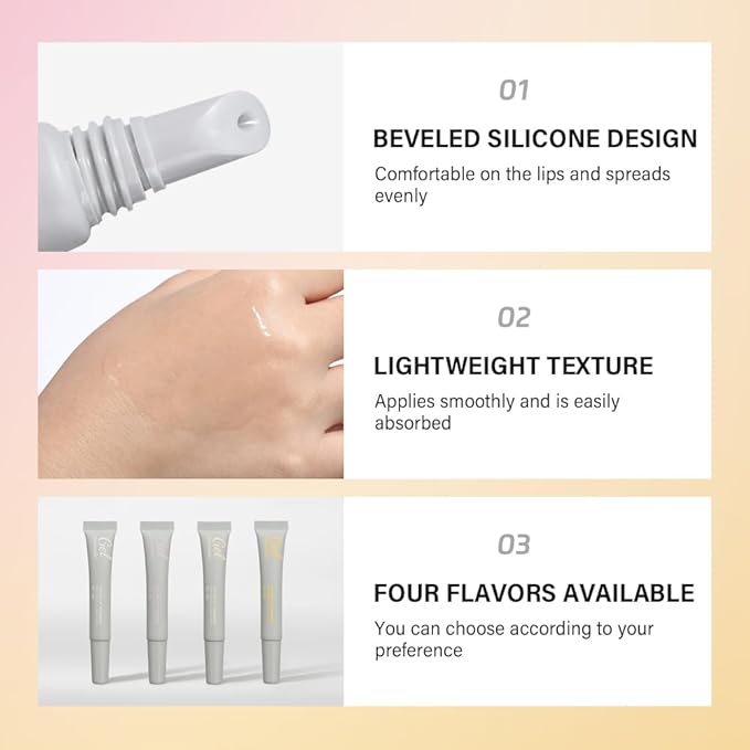 Peptide Lip Treatment Lip Care Gel - Moisturizing Lip Essence Absorption | Nourishing and Hydrating Dry Lips Butter, Organic Plant-Based Balm Lip Oil Essence Lip Gloss Lip Mask (03 Salted Carame)