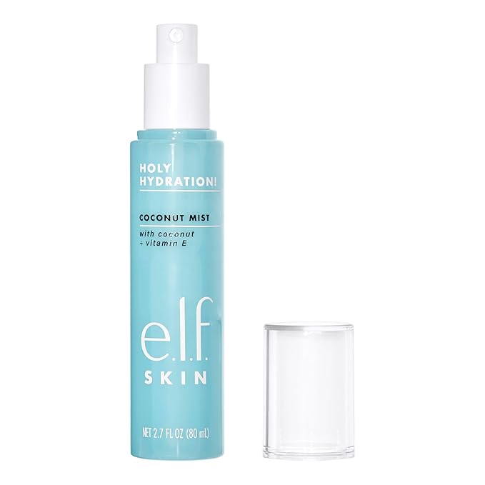 e.l.f. SKIN Holy Hydration! Hydrating Coconut Mist, Refreshes, Soothes & Invigorates Skin, Tropical Scent, 2.7 Fl Oz (Pack of 1)