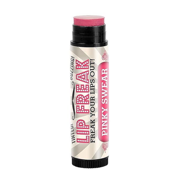 Doctor Lip Bang's BUZZING Lip Balm | Lip Freak | 100% All Natural | Cruelty Free | Pinky Swear | 2 Pack