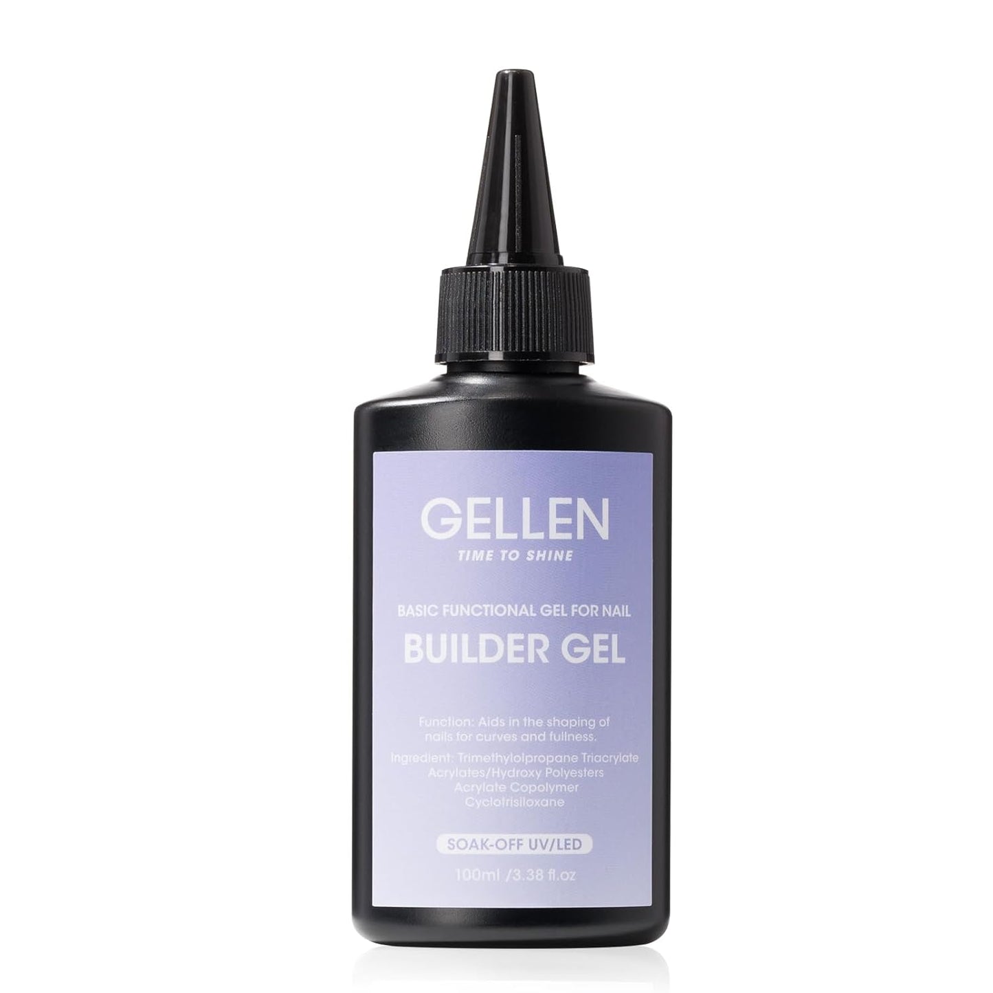 GELLEN 100ml Builder Gel for Nails Nude, Pink Strengthener Gel Color Hard Builder, Nail Apex Building Soak off Long Lasting U V Nail Gel