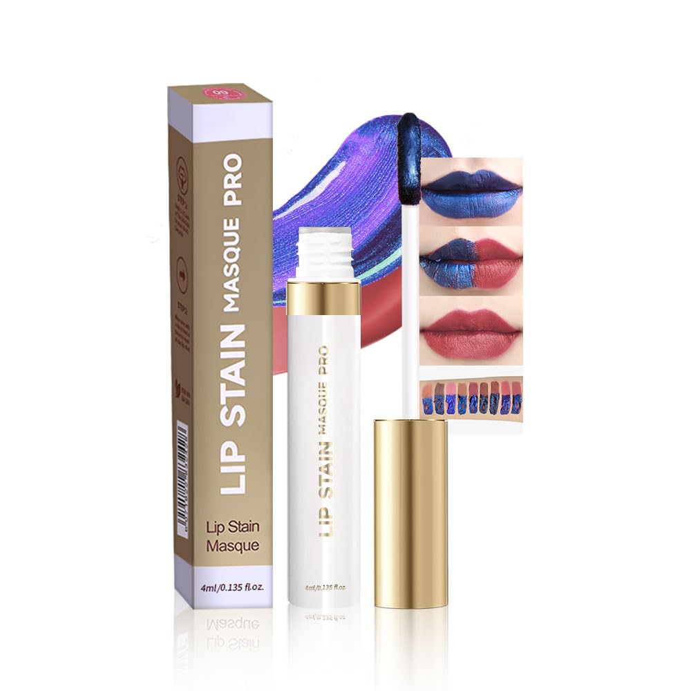 Lip Stain - Wipe-Off &Peel Off Lip Color | Waterproof, Long Lasting, Transfer-Resistant, Smudge-Proof Lip Tint | Easy Wipe Finish, High Pigment | All-Day Vibrant Kiss-Proof Lip Stain, muted rose beige