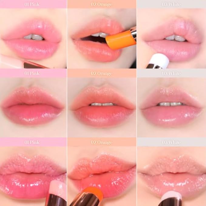 Sparkle Cute Lip Balm, Color Changing, Moisturizing, Shimmery Finish, #03 Swan Lake