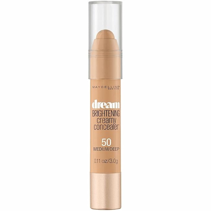 Maybelline New York Dream Brightening Creamy Concealer, Medium/Deep, 0.11 oz.