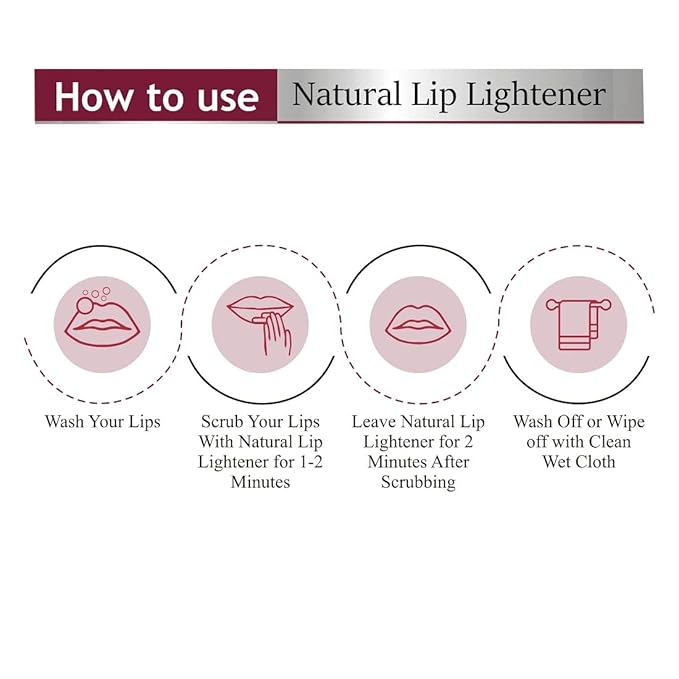 Lip Scrub Balm | Dark Lip Lightener for Women and Men | Dry Lips | Smoker | Chapped Lips | Lipstick Stain Remover | Lip Care, 25 gm