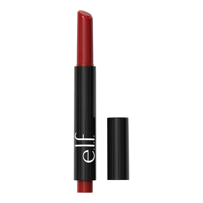 e.l.f. Pout Clout Lip Plumping Pen, Nourishing Lip Balm For Sheer Color & Shine, Plumps & Moisturizes, Vegan & Cruelty-Free, Red My Mind