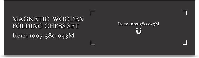 A&A 15" Magnetic Wooden Chess Set, Handmade 3" King Height Knight Staunton Chess Pieces with 2 Extra Queen, Folding Portable Travel Game Set