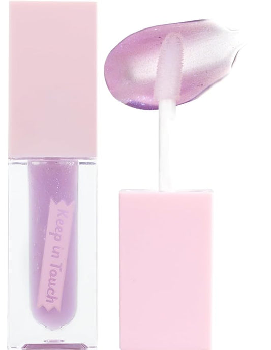 Keep In Touch Jelly Plumper Tint: Tea & Twinkle | Non-Sticky, Long-Lasting Lip Gloss | Vegan and Cruelty-Free Korean Lip Tint (Fairy Tale)