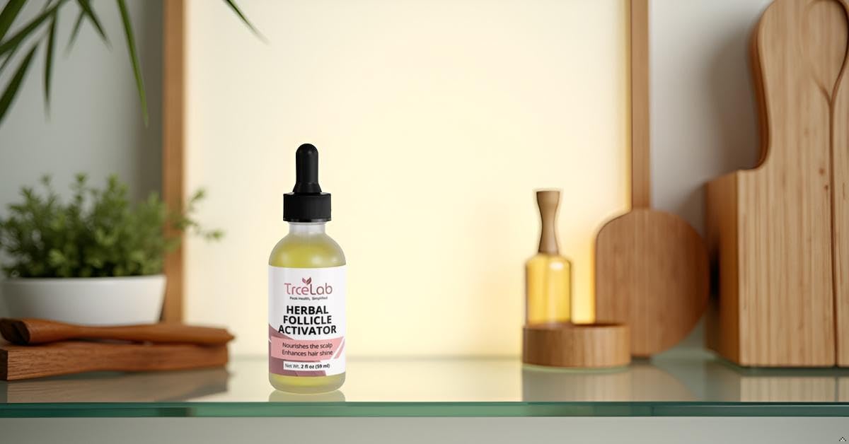 Herbal Follicle Stimulator – Botanical Scalp Serum with Rosemary & Ginger | Nourishing Hair & Scalp Treatment, 2 fl oz