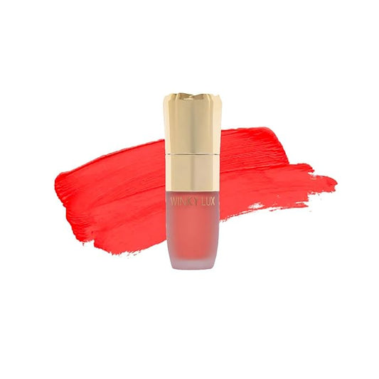 Winky Lux Cheeky Rose Liquid Blush, Gel Cream Blush Wand, Blendable & Buildable Pigment, Long Lasting Weightless Velvet Finish, Deep Coral Blush, Darling