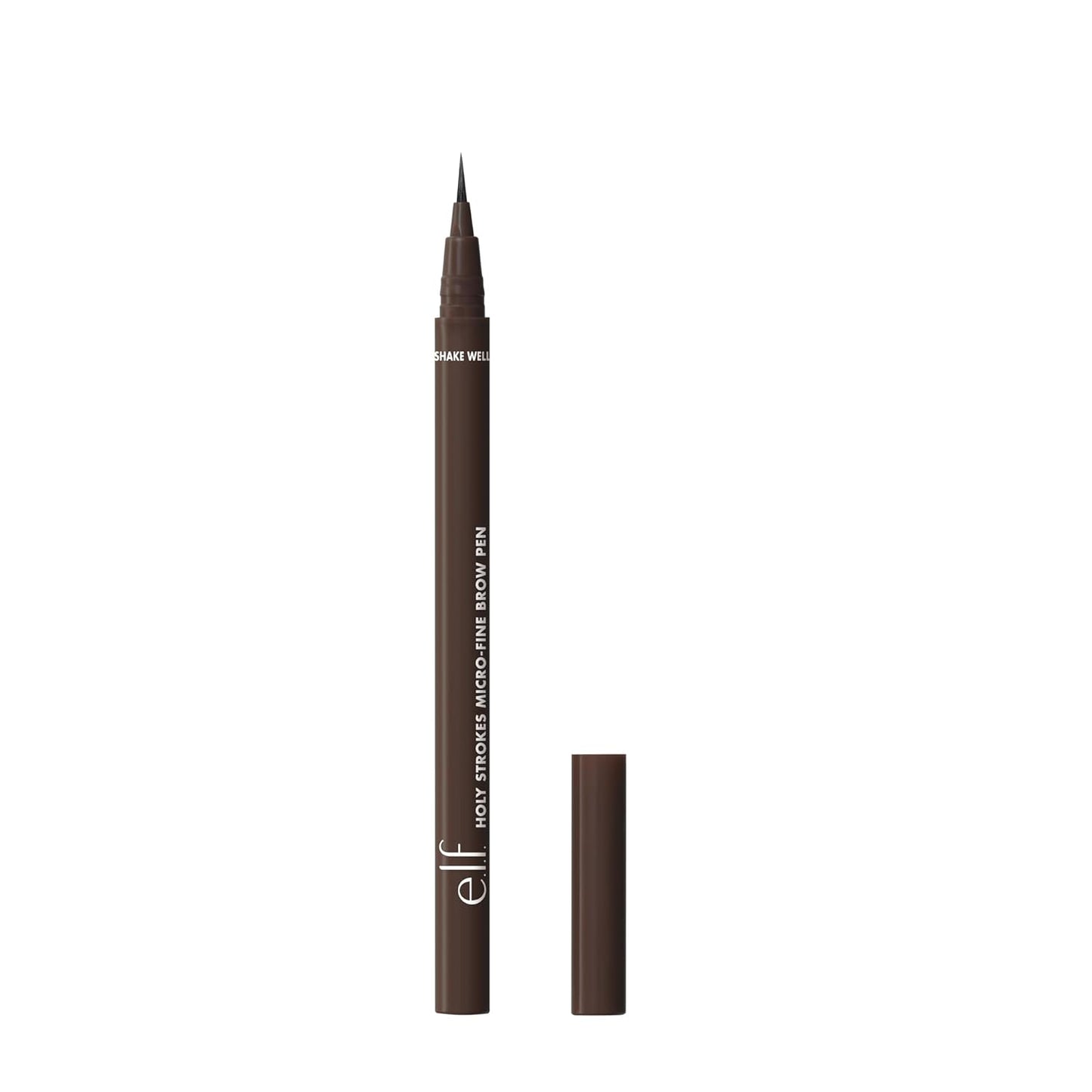 e.l.f. Holy Strokes Micro-Fine Brow Pen, Liquid Waterproof Eyebrow Makeup For Detailing & Adding Dimension, Vegan & Cruelty-Free, Neutral Brown