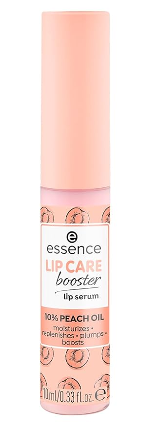 essence | Lip Care Booster Lip Serum | Moisturizing, Transparent Lip Balm with Peach Oil | Vegan & Cruelty Free