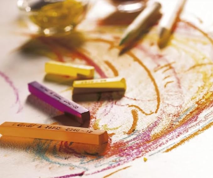 Conté à Paris Colored Crayons Set with 12 Assorted Portrait Colors