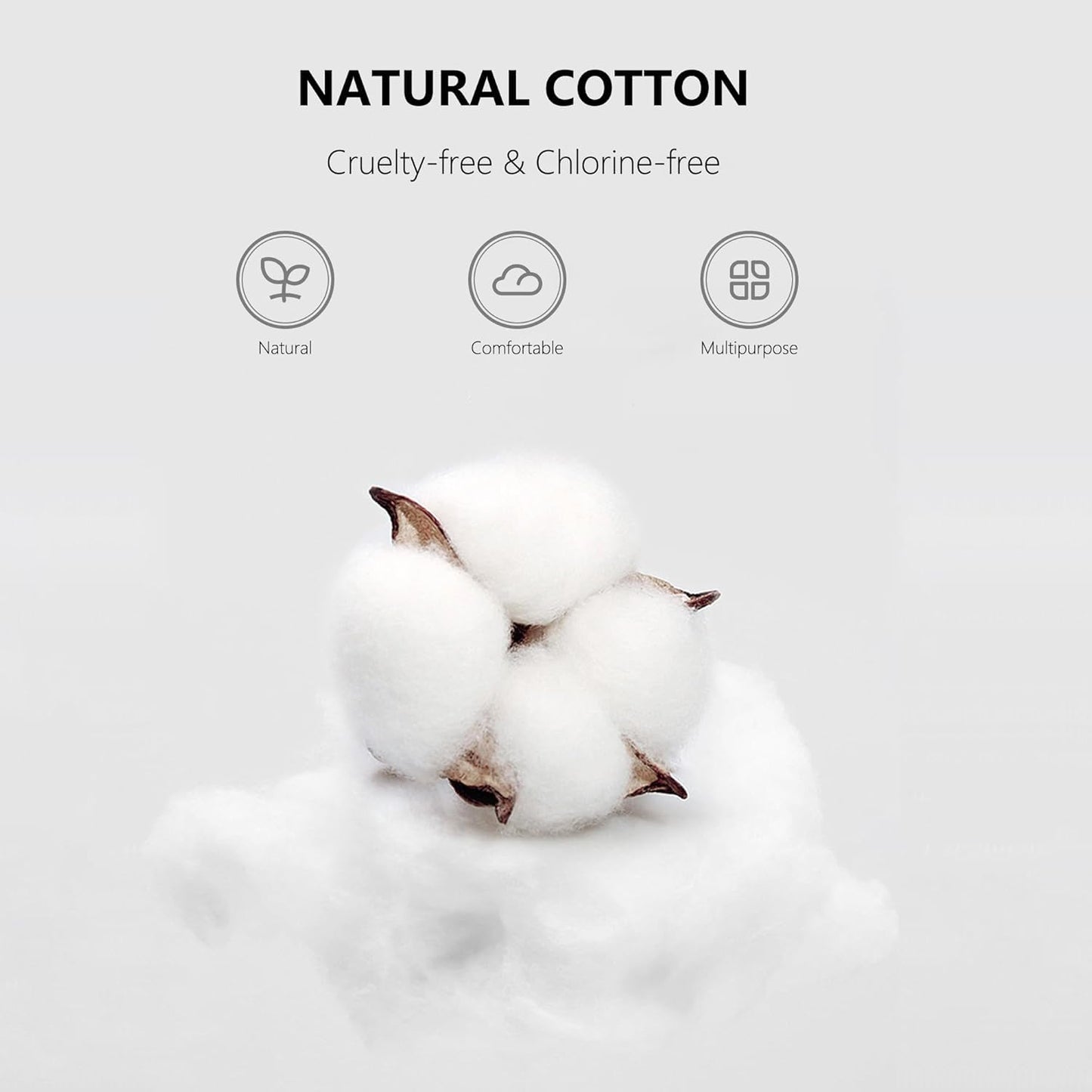 2400pcs Precision Tip Cotton Swabs for Makeup, Bamboo Sticks and Double Pointed