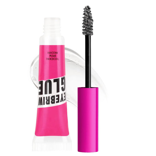 Tinted Thickening Brow Mascara,Brow Fast Sculpt,Waterproof, Transfer-proof, Brush to Fill in Eyebrows and Cover Gray Hairs - Cruelty Free - Light Medium Brown (1Pcs #09 transparent brow glue)