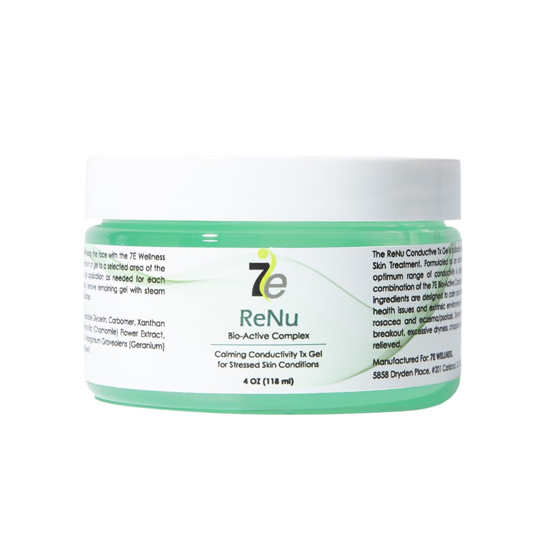 7eWellness Myolift ReNu Conductive Gel for Microcurrent, Renu Microcurrent Conductive Gel for Face Dry Skin(4oz / 118ml)