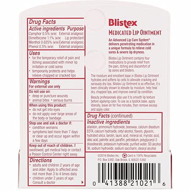 Blistex Lip Oint Bns Size .21z Blistex Lip Ointment .21oz