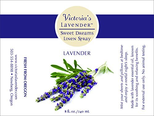 Victoria's Lavender Aromatherapy Pillow and Linen Mist - Made in USA, Soothing Lavender Essential Oil, Bed and Pillow Spray for Ultimate Aromatherapy Experience - (8 oz Plus 2 oz)