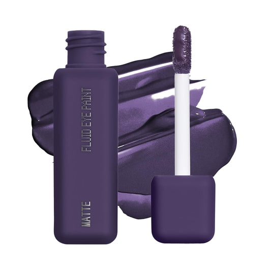 about-face Matte Fluid Eye Paint Infinity – High-Pigment Liquid Eyeshadow, Long-Lasting, No-Budge Matte Finish, Vegan & Cruelty-Free (Rich Eggplant)