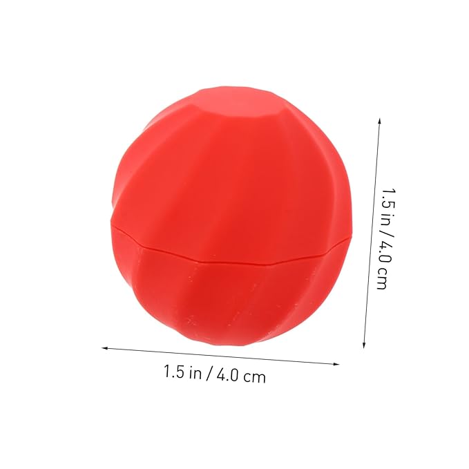 10pcs Box Spherical Lipstick Case Bulk Lip Balm Lipgloss Lip Gloss Round Ball Containers Lip Balm Containers Lip Balm Sphere Container Empty Lip Balm Sphere Lip Balm Bottles Red