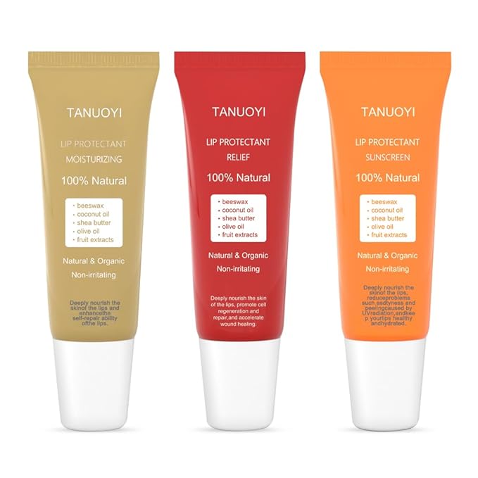 Lip Sunscreen Moisturizing and Repair Package SPF 30 - Summer Long Lasting Moisturized, Smooth and Repaired Lips - 3 Flavors (Pack of 3: 1 moisturizing+ 1 repairing+ 1 SPF)