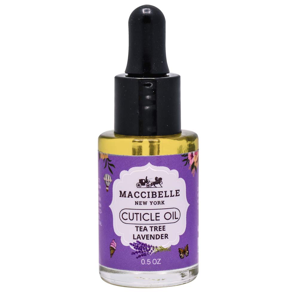Maccibelle Cuticle Oil 0.5 oz - Heals Dry Cracked Cuticles (Lavender, 0.5 Fl Oz (Pack of 1))