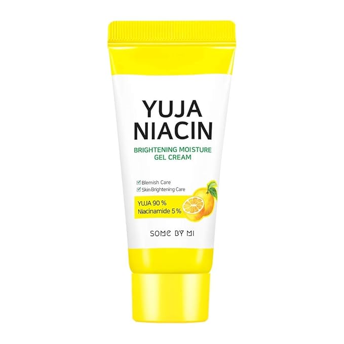 SOME BY MI Yuja Niacin 30 Days Brightening Starter Kit/Toner 1.01Oz, Serum 0.33Oz, Gel Cream 1.01Oz, Sleeping Mask 0.67Oz / Melasma and Blemish Care/Facial Skin Care Set