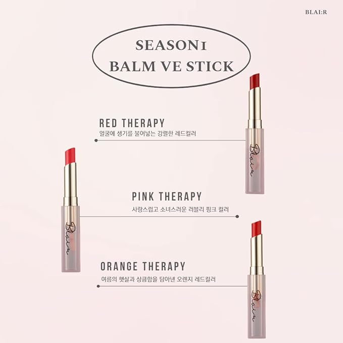 Color Lip Balm Blair BalmVE Stick (Option 6color) (Orange Therapy)