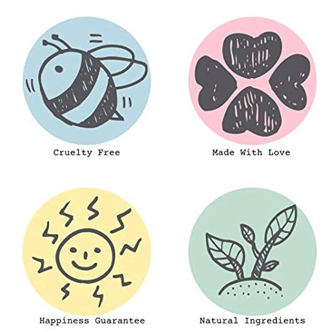 Bella & Bear Tropical Travel Pack, Self Care Kit, Includes Cruelty Free Shampoo, Conditioner, Body Scrub, Face Mask,1oz, Pack of 4