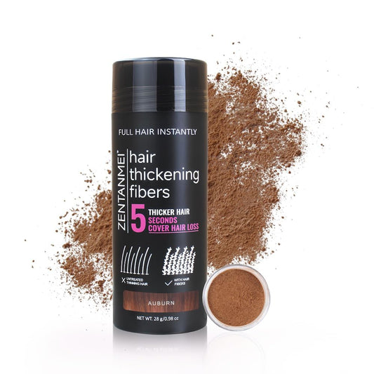 Hair Fibers for Thinning Hair for Women All-Natural Hair Building Fibers 0.98 Oz Hair Volume Powder Bald Spot Cover Up for Men & Women (Auburn)