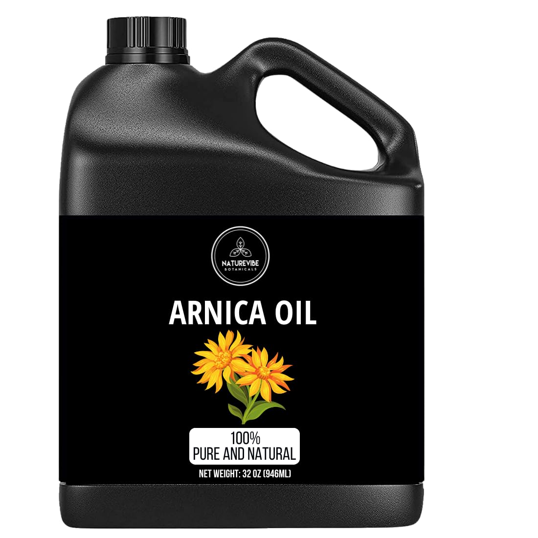 Naturevibe Botanicals Arnica Oil 32 Ounces | 100% Pure and Natural | Great for Skin Care and Hair Care