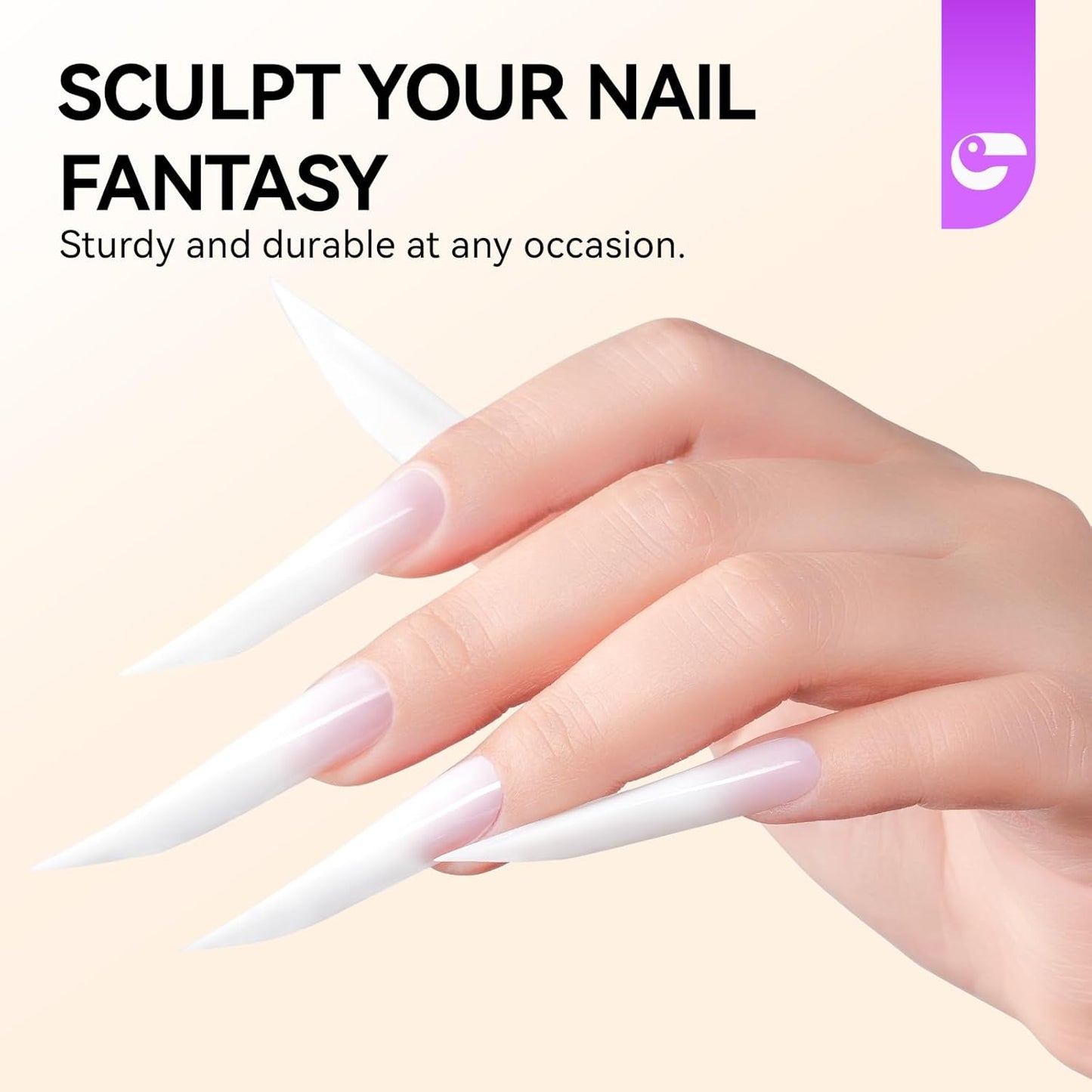 Gelike EC Dual Forms for Extension: 96 Pcs Color Nail Form, 4 Style 12 Size Nail Forms For Builder, Half Matte Gel Forms For Manicure Art Design Salon Diy