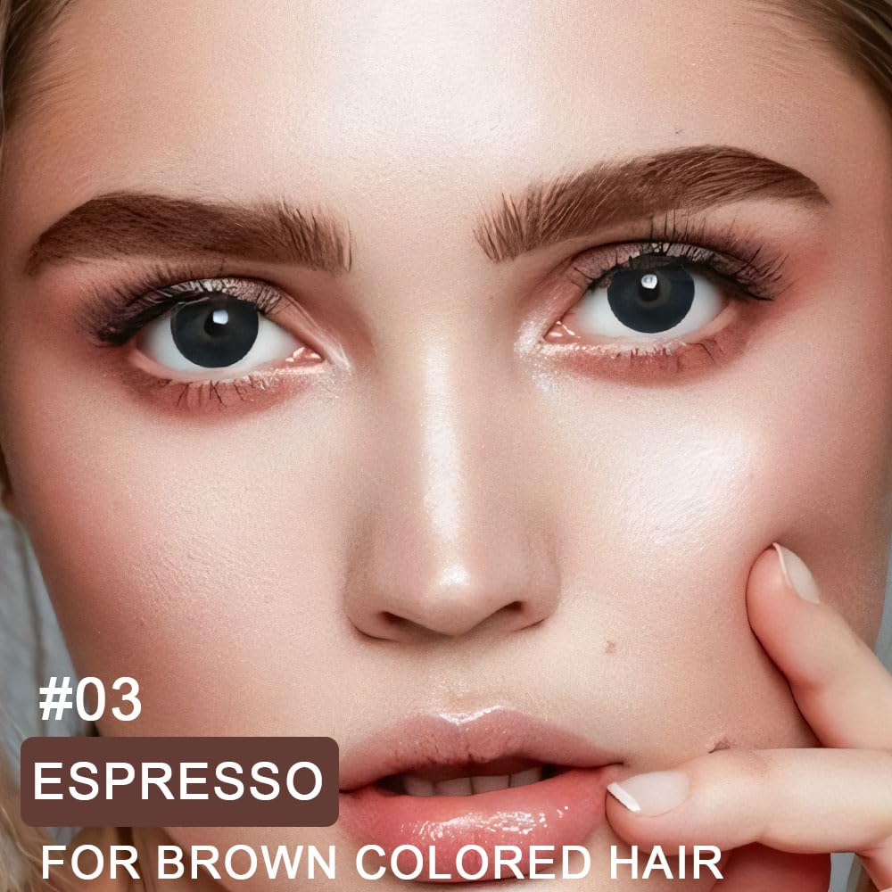 Kaely Eyebrow Gel Waterproof,Longwear Tinted Eye Brow Mascara,Eyebrow Color Makeup kit,maquillaje gel para cejas a prueba de agua,Long Lasting Eyebrows Vegan cosmetics,03 Espresso