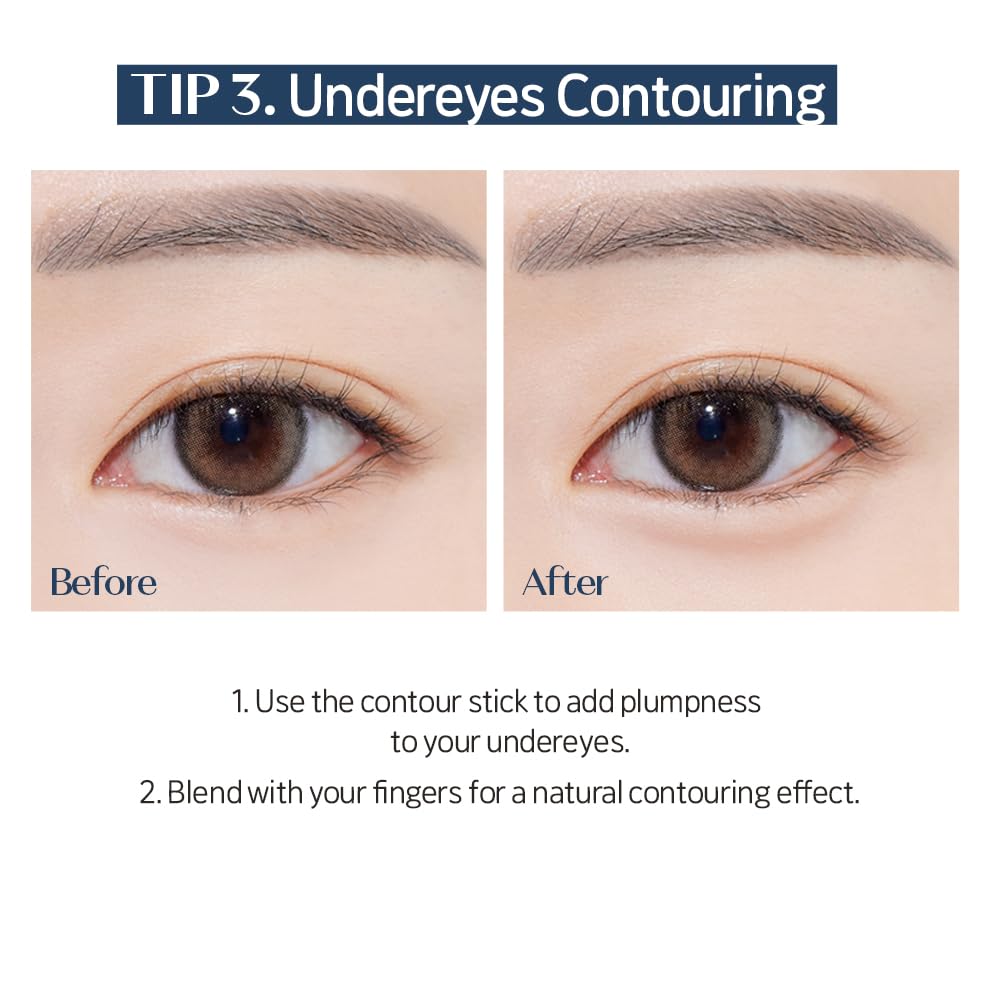 ETUDE Reborn Maker Contour Stick Bronzer - Cool Toned | Naturally Sculpting & Define | Creamy Formula for Seamless Blending | Multi-purpose Contour Stick for face | Korean Makeup, Kbeauty