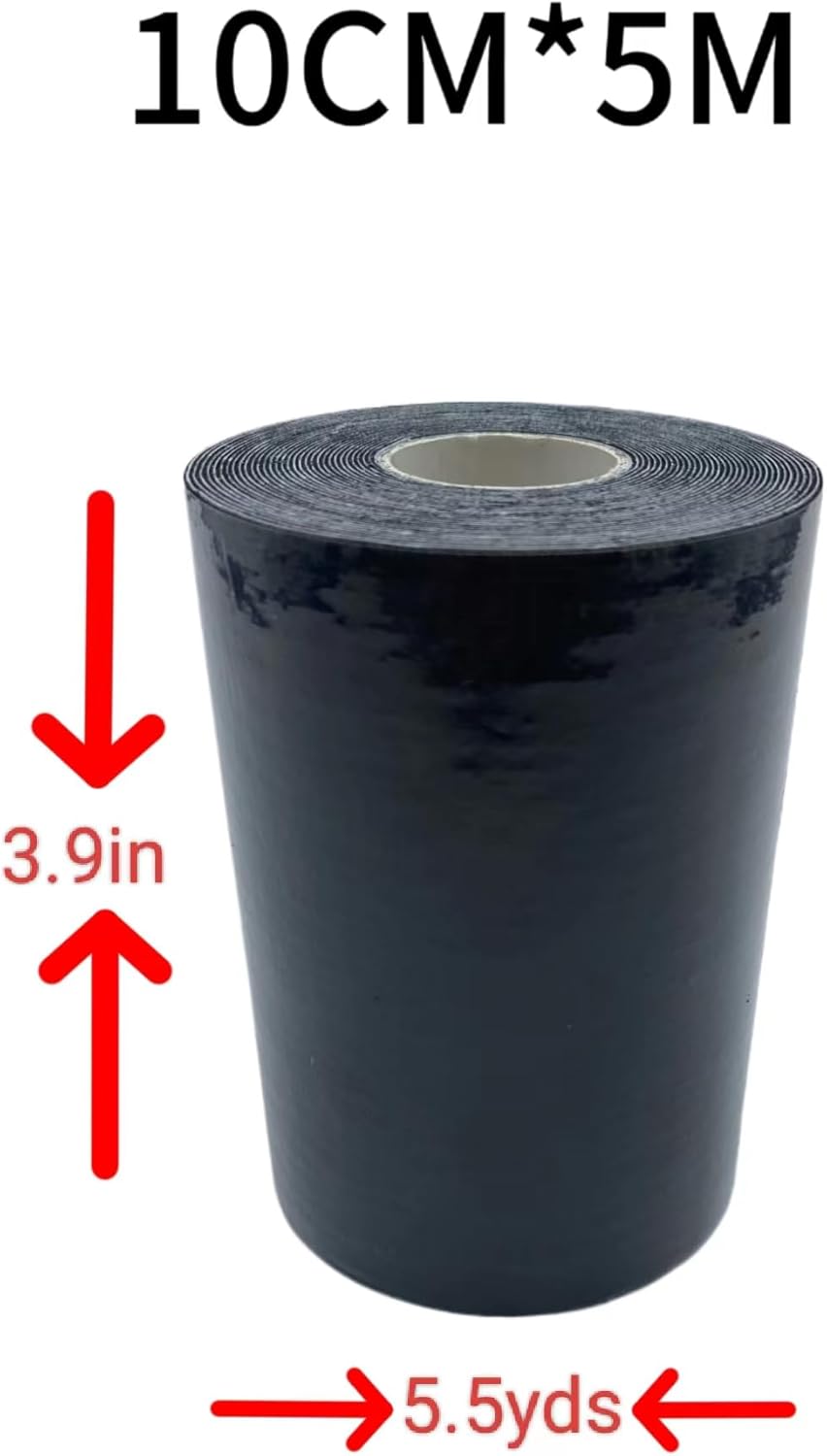 Body Stomach Compression Tape- Extra Wide Kaotic Magic Tape for Body Shaping& Workout& Sweater Enhancer& Skin Protection (Black/10CM*5M) (1 Roll)