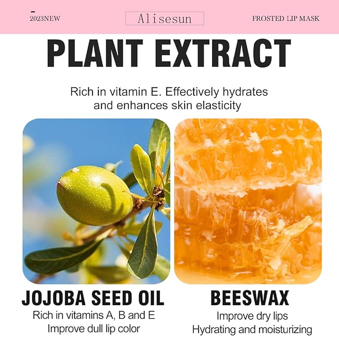 Lip Scrub & Lip Mask Lip Care Kit, Exfoliating Lip Scrub with Double Effect, Repair Lip Mask for Repairs Dry & Cracked & Chapped & Peeling Lips, Lip Care Gift for Women Girl