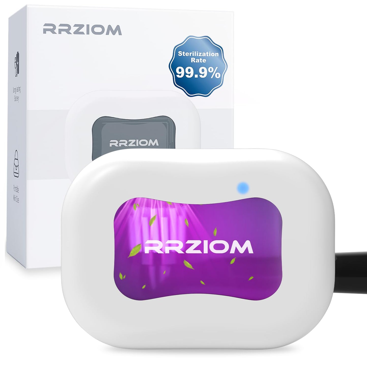 Toothbrush Sanitizer Case, Portable Toothbrush Covers Rechargeable, Rechargeable Toothbrush Cleaner Holder Case for Travel Home, Detachable Toothbrush Cover Cap for All Toothbrushes (White)