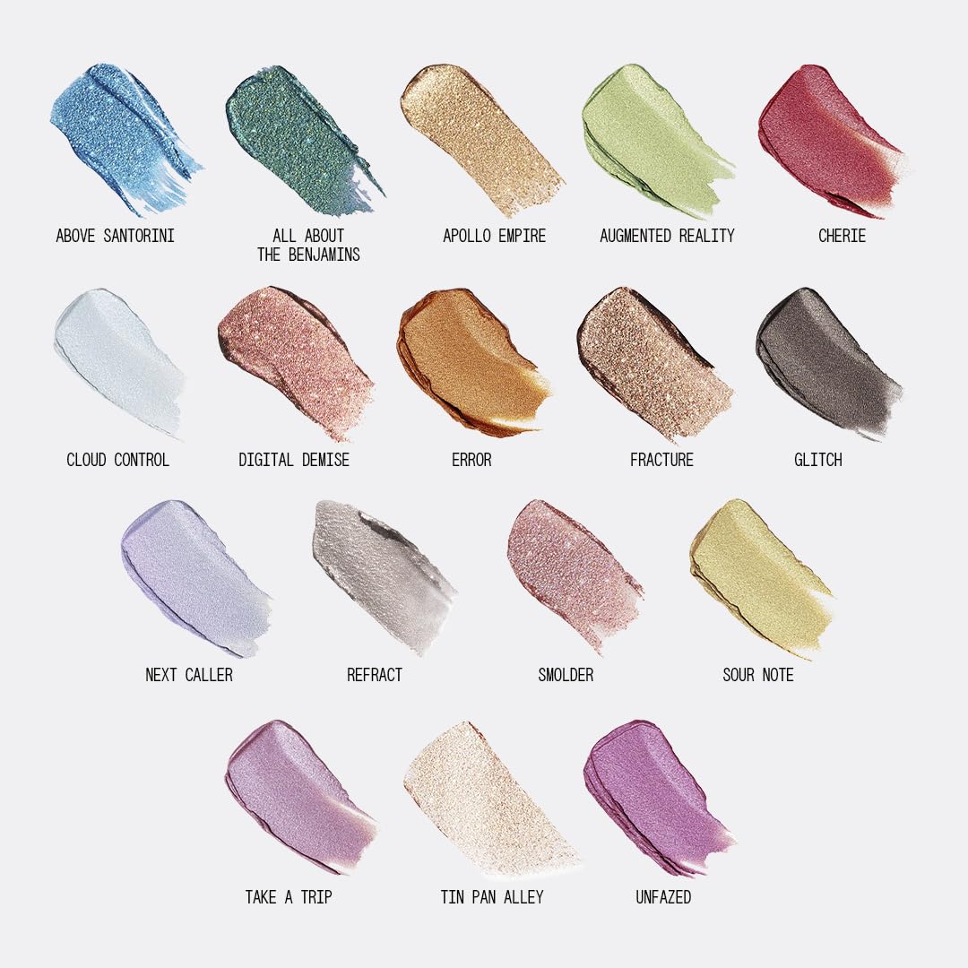 aboutface Fractal Glitter Eye Paint Digital Demise – Smudge-Proof, Long-Lasting Liquid Eyeshadow – Intense Sparkle with Mousse Texture – Vegan, Cruelty-Free – 0.13oz (Cinnamon)