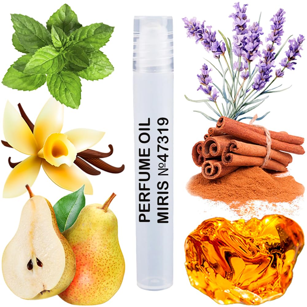 MIRIS Perfume Oil No. 47319, Inspired by Ultra Male, Long-Lasting Men Roll-On, Rollerball 0.34 Fl Oz / 10 ml