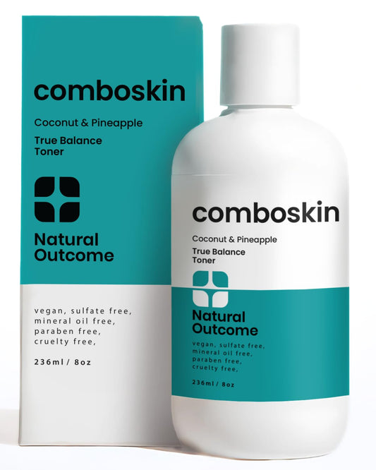 Combination Skin Balancing Face Toner | Alcohol Free Witch Hazel Facial Astringent w/Hydrating Aloe Vera, Coconut & Pineapple | 8 oz