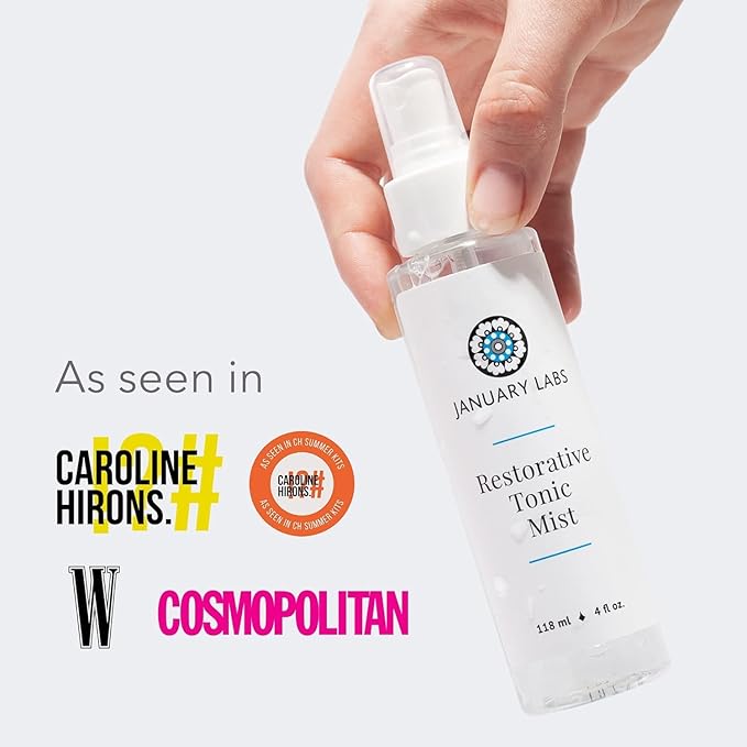 Restorative Tonic Mist, Hydro Boost Facial Toner for All Skin Types, Refreshing & Lightweight Antioxidant Face Mist Hydrating Spray, 4 Ounce Bottle