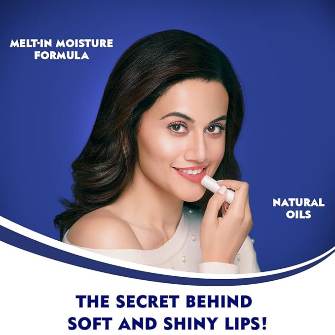 Nivea Lip Balm - Fruity Shine PEACH -Pack of 1