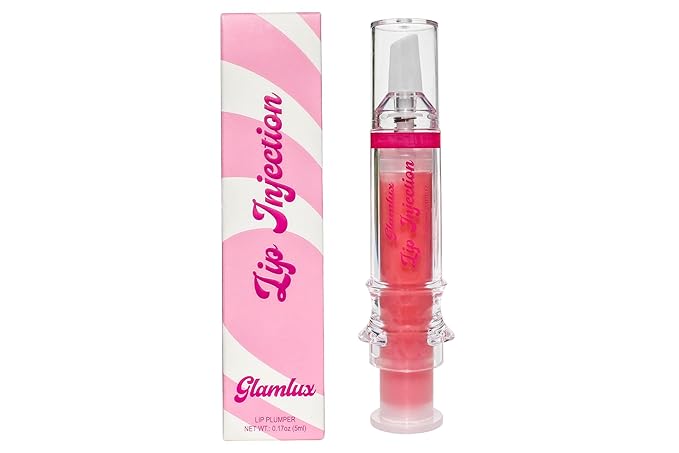 Lip Injection Fake A Lip Flip! (Lip Slay) Plumping Gloss, Lip Plumping Booster Syringe Fuller Lips Instantly, Natural Lip Enhancer, Ultra Hydrating, Volumizes, Plump & Pout Girls & Women