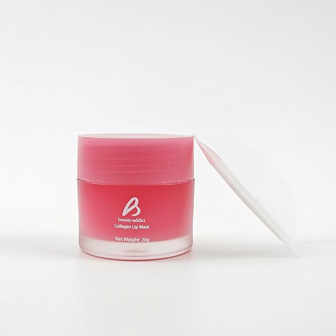 BEAUTY ADDICT Collagen Lip Mask - Strawberry Pout Lip Shine
