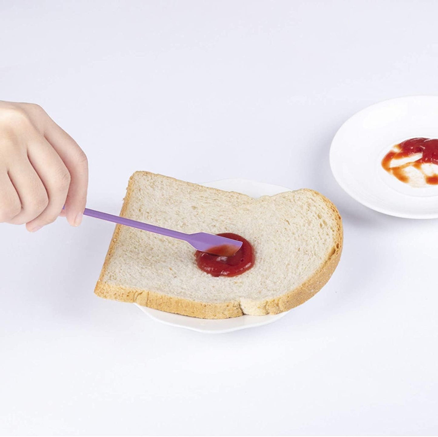 Mini Spatula Silicone Spatula Set - 4pcs Small Makeup Scrapers for Cosmetics, Reusable Beauty Tiny Tools, Thin Jar Scraper, Get the Last of the Makeup Out of the Bottle(Grace Colors)