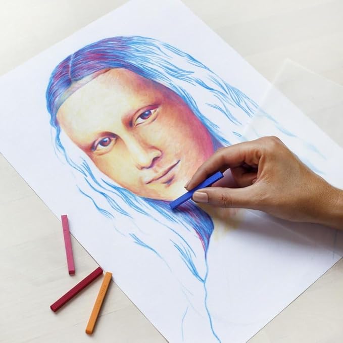 Conté à Paris Colored Crayons Set with 12 Assorted Portrait Colors