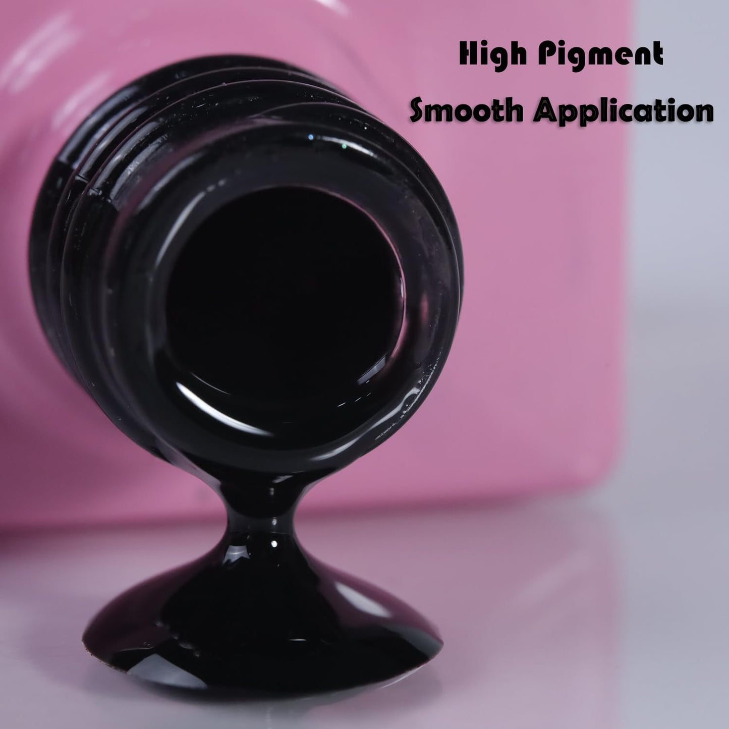 FZANEST Black Gel Nail Polish,15ml Fall Winter Gel Polish Nail Colors Soak Off UV LED Nail Art Starter Manicure Salon DIY at Home, 0.51 OZ