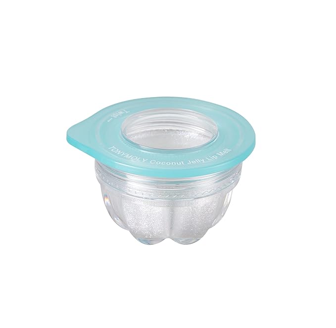 TONYMOLY Jelly Lip Melt, Coconut | Limited Edition Holographic Glitter Lip Treatment and Highlighter